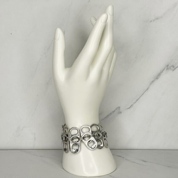 Walleska Soda Pop Tab Crochet Necklace Bracelet Set Statement ✨ - Picture 4 of 16